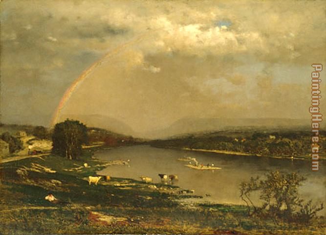 Delaware Water Gap painting - George Inness Delaware Water Gap art painting